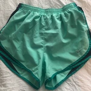 Sea foam green Nike shorts
